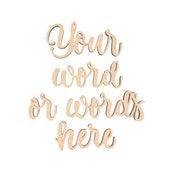 Wooden Words Custom DIY Wood Letters Large Wall Decor Paintable DIY ...