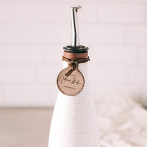 Handmade Stoneware Olive Oil Cruet – Artisan Ceramic Dispenser, USA