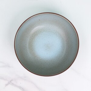 Ceramic Serving Bowl Handmade Pottery Bowl Large Stoneware Display Bowl Jefferson Street Ceramics Araucana Blue image 5