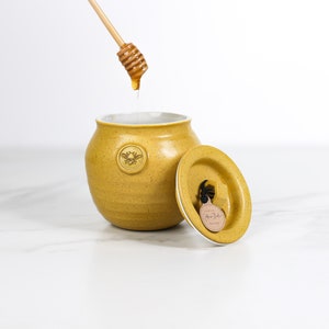 Large Belly Honey Pot Color Yellowstone-Jefferson Street-Handmade USA image 7