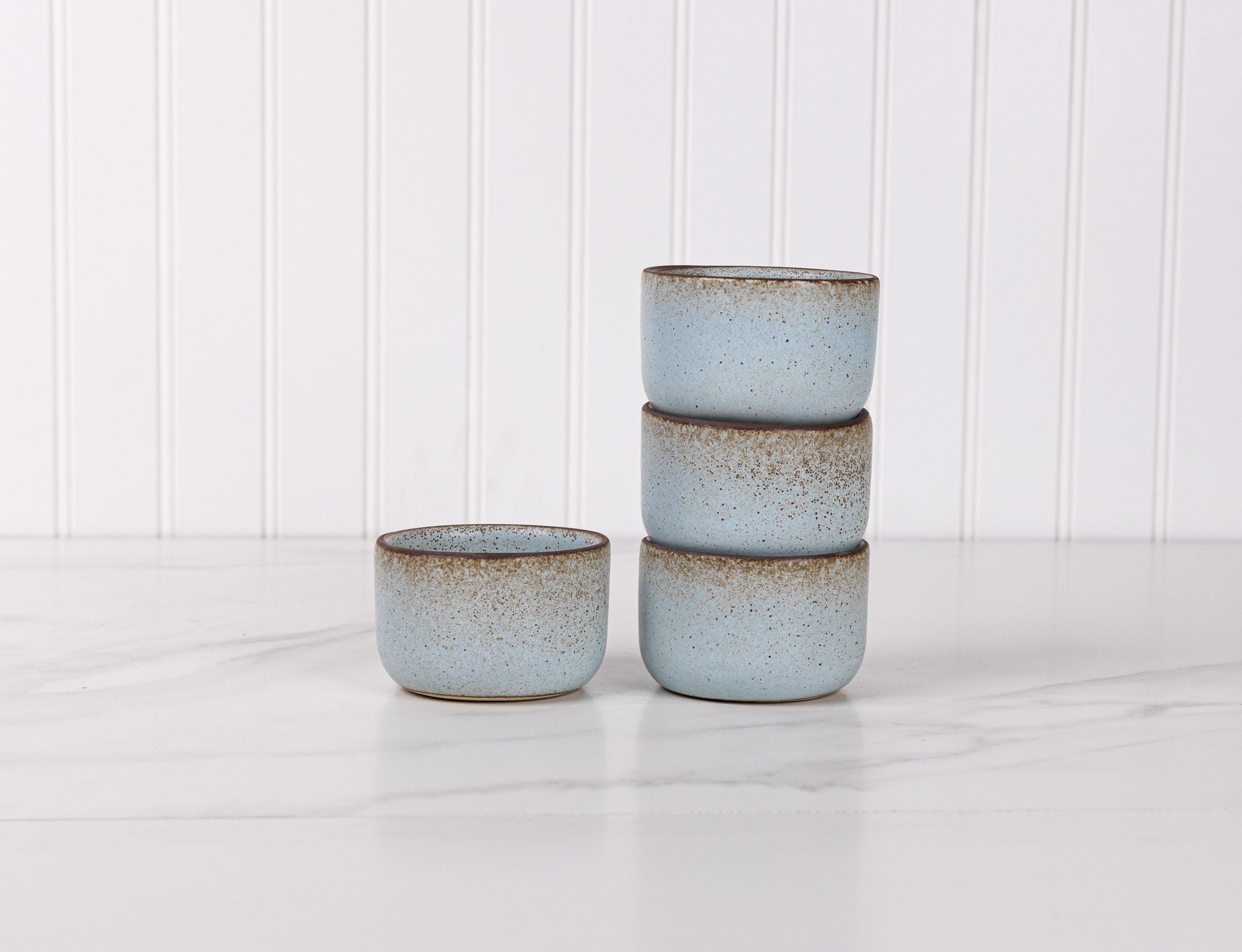 Ceramic Ramekin Set 4 Pc Pottery Sauce Cup Stoneware Etsy