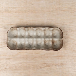 Ceramic Egg Crate-Egg Holder-Handmade Stoneware Tray-Jefferson Street Ceramics-Made in USA Egg Carton-Farmhouse -Grain
