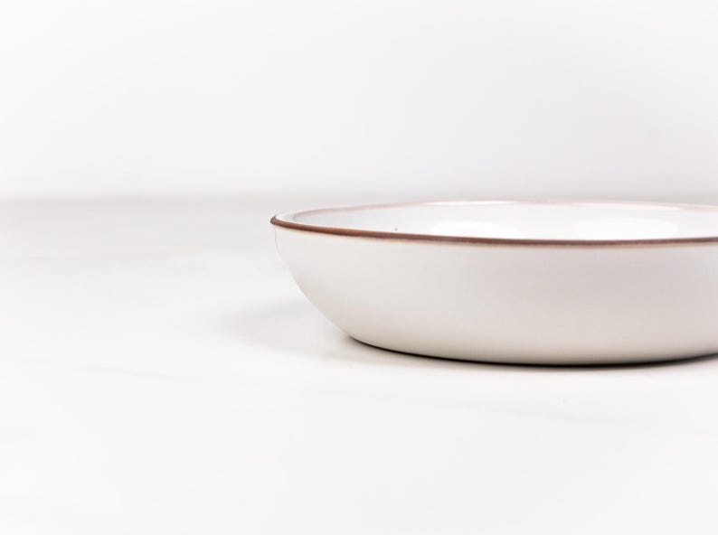 Handmade Stoneware Pasta Bowl - Farmhouse Dinnerware - USA Crafted image 11