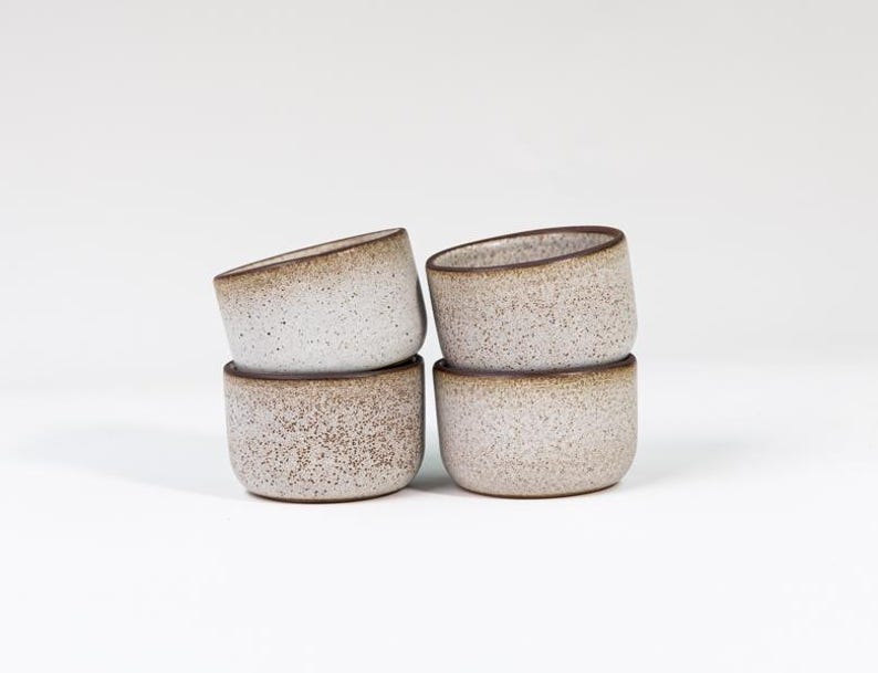 Handmade Stoneware Ramekin Set – Artisan Glazed Condiment Dishes - USA Made image 14
