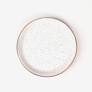 Handmade Stoneware Side Plate – Dessert or Bread Plate, Artisan Glazes, USA Made