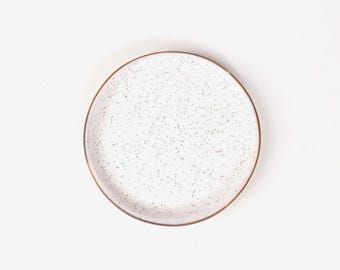 Handmade Stoneware Side Plate – Dessert or Bread Plate, Artisan Glazes, USA Made