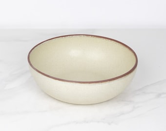 Ceramic Serving Bowl - Handmade Pottery Bowl - Large  Stoneware Display Bowl - Jefferson Street Ceramics - Color Egg Nog