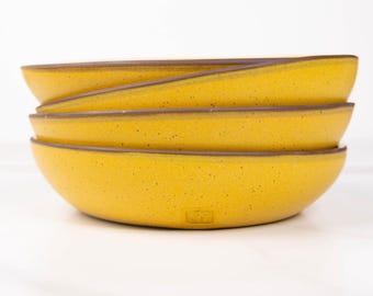 Handmade Stoneware Pasta Bowl 12 pack in heartland speckle- Custom listing