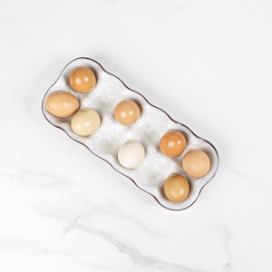 Ceramic Egg Crate - Egg Holder- Handmade Stoneware Tray- Jefferson Street Ceramics - Made in USA Egg Carton - Farmhouse - Heartland Speckle