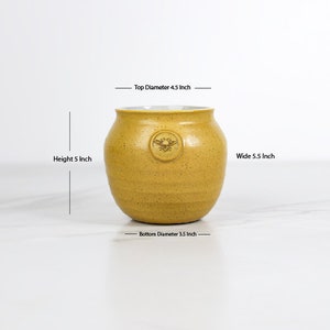 Large Belly Honey Pot Color Yellowstone-Jefferson Street-Handmade USA image 9