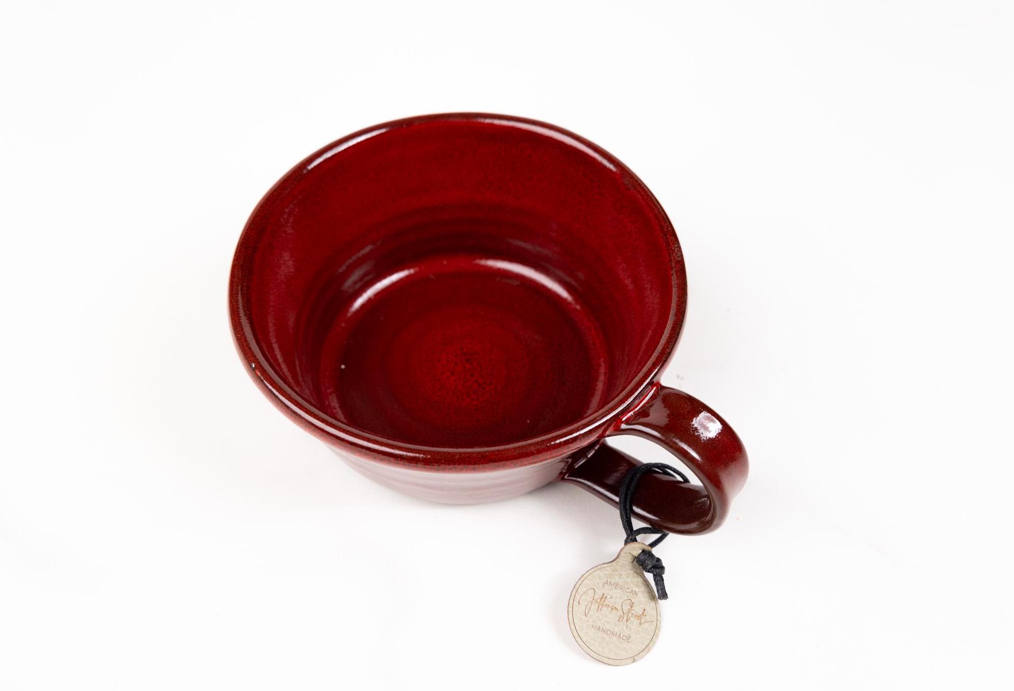 Soup Bowl - Farmhouse Pottery - Handmade in USA - Garnet - Jefferson Street