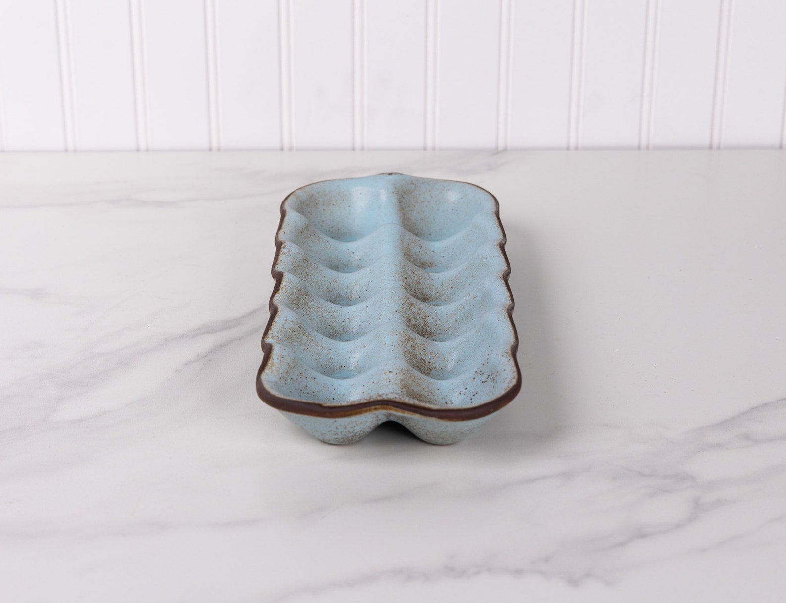 Ceramic Egg Crate Egg Holder Handmade Stoneware Tray Etsy