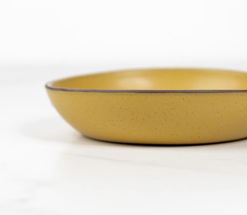 Handmade Stoneware Pasta Bowl - Farmhouse Dinnerware - USA Crafted image 9