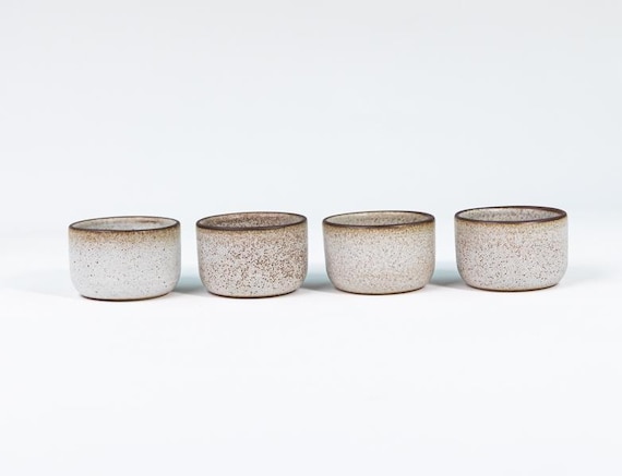 Handmade Stoneware Ramekin Set – Artisan Glazed Condiment Dishes - USA Made