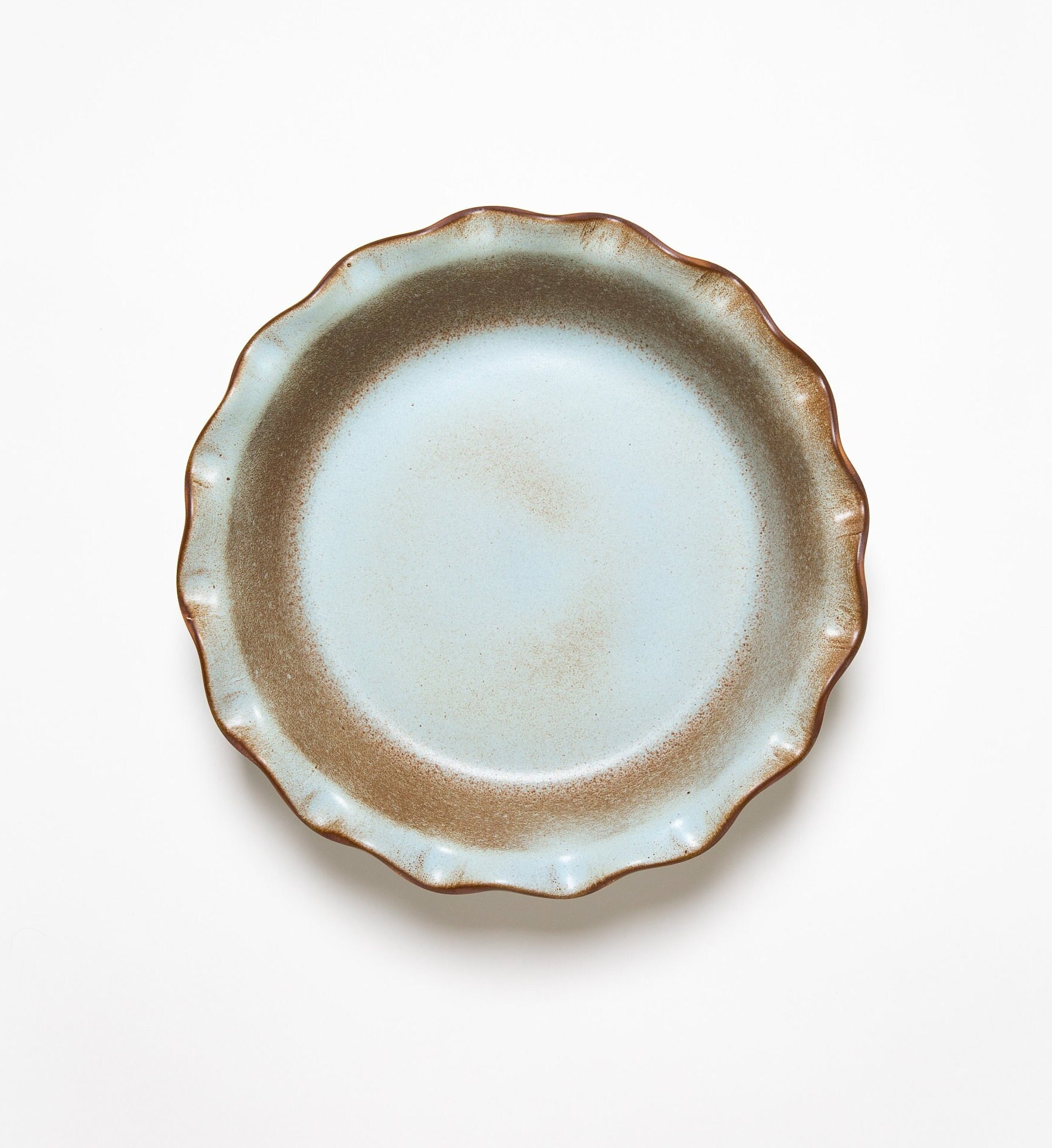 Clay In Motion Handmade Ceramic Deep Dish 9 Pie Plate Desert Sand 