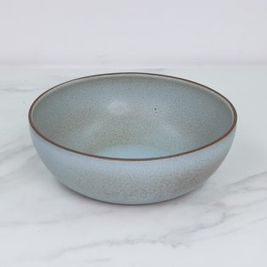 Ceramic Serving Bowl Handmade Pottery Bowl Large Stoneware Display Bowl Jefferson Street Ceramics Araucana Blue image 1