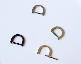 Detachable D-ring With Screw,Hardware To Match The Clasps, Gold/Bronze/Silver/Gun Color,2 Pcs With A Screw Driver