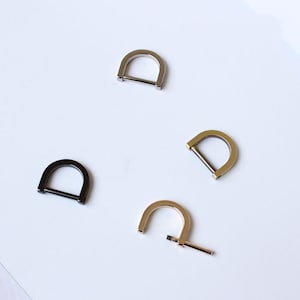 Detachable D-ring With Screw,Hardware To Match The Clasps, Gold/Bronze/Silver/Gun Color,2 Pcs With A Screw Driver