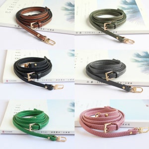 18 kleuren, 0,35 brede eerste laag koeienhuid riem met verstelbare lengte 4249, DIY Crossbody riem afbeelding 7