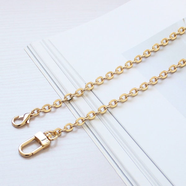 Purse Chain In Gold, Chain Shoulder Strap Replacement For Handbag/Purse,Metal Crossbody Shoulder Strap