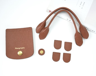 Personalized Leather Bag Flap, Handles & Zipper Pulls: DIY Purse Making Supplies
