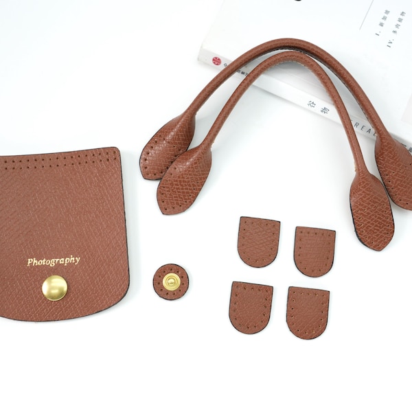 Personalized Leather Bag Flap, Handles & Zipper Pulls: DIY Purse Making Supplies