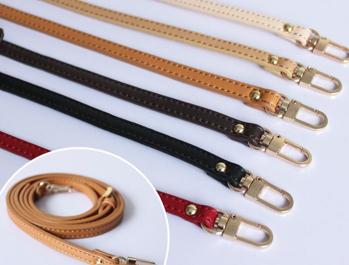 LaViePool Purse Straps Replacement Crossbody Guitar Straps for Handbags Cowhide Genuine Leather Ends Embroidered Shoulder Strap Jacquard Woven