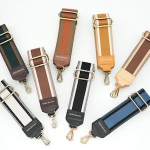Sangle tissée personnalisée avec longueur réglable de 33,5 à 50,0 po. de large 2 po. Remplacement de la sangle de sac, cadeau pour elle et lui
