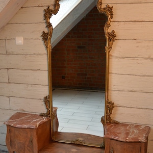 Dressing table, cambered, antique
