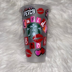 Mean Girls Valentines Day Starbucks Cup Mean Girls Movie Get In We’re Going Shopping On Wednesday We Wear Pink Starbucks Cup Personalized