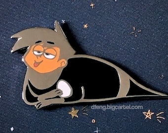 Diddles Piddles Emaille Pin - ghost danny phantom grappig cadeau reversspeldjes EGG