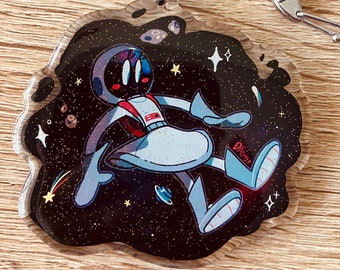 Acryl sleutelhanger-bedel astronaut