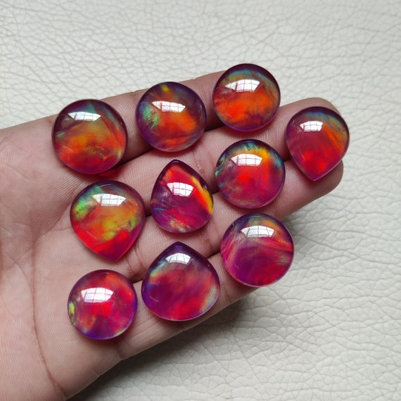 Amazing Fuchsia Flashy Mix Aurora Opal With Himalayan