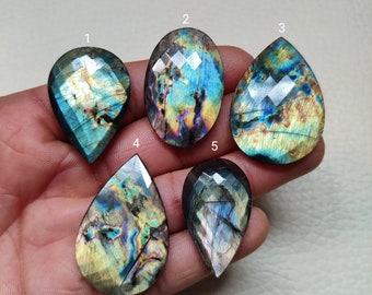 Labradorite Box Faceted Gemstone (sku-3398)