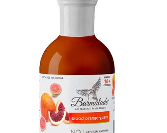 Blood Orange-Guava Barmalade 10oz - All Natural Cocktail Mixer - Craft Cocktails - Birthday Gift - Drink Mixer - Easy Cocktails - Host Gift