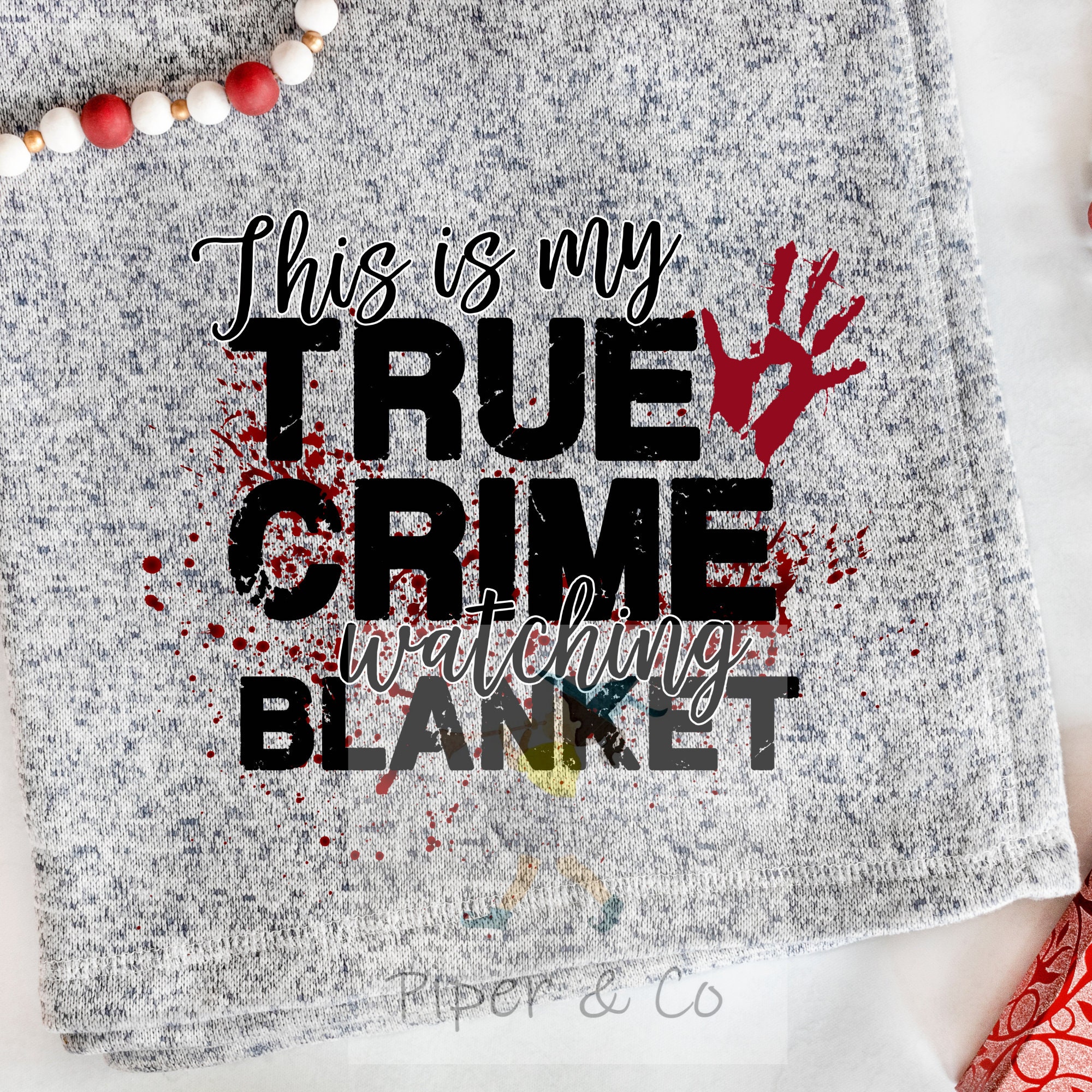 This Is My True Crime Watching Blanket Gift Birthday Etsy