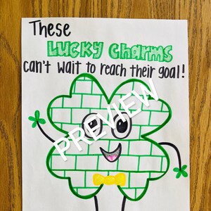 Tableau des objectifs de la récompense pour la Saint-Patrick