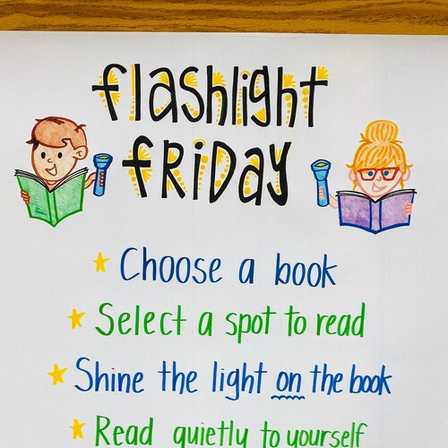 Flashlight Friday Anchor Chart Etsy