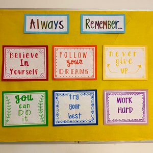 Positive Pack of Classroom Signs