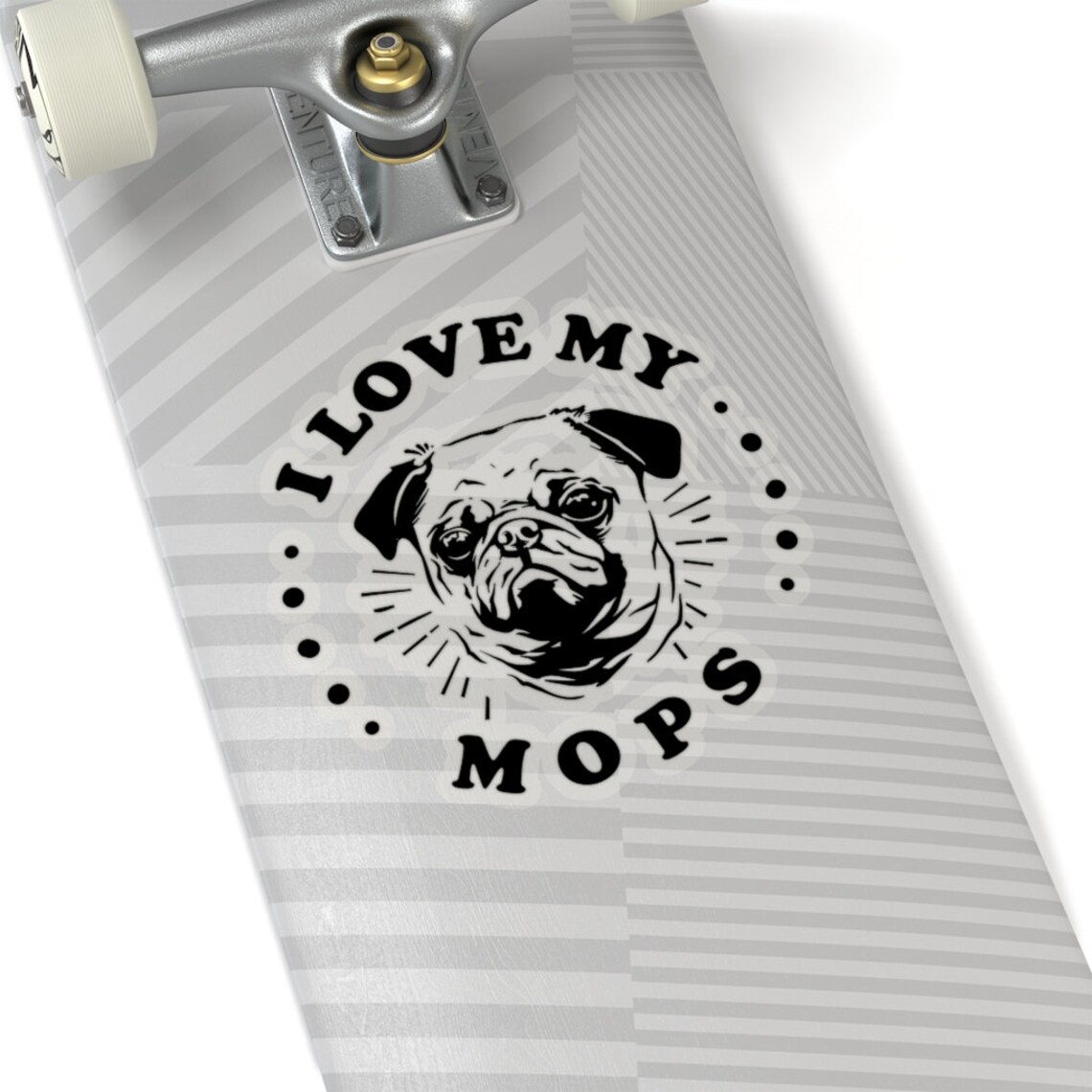 I Love My Mops Dog Sticker Dog Lover Sticker Pug mom decal Etsy