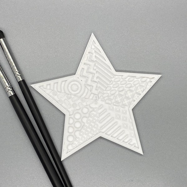 Nautical Star Makeup Brush Cleaning Pad