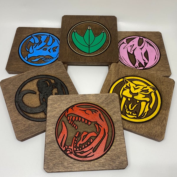 Mighty Morphin Power Rangers Coin Coasters