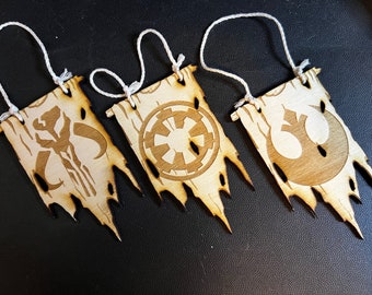 SW Torn Banner Ornament