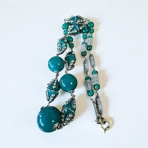Vintage Czech Glass Bead Necklace
