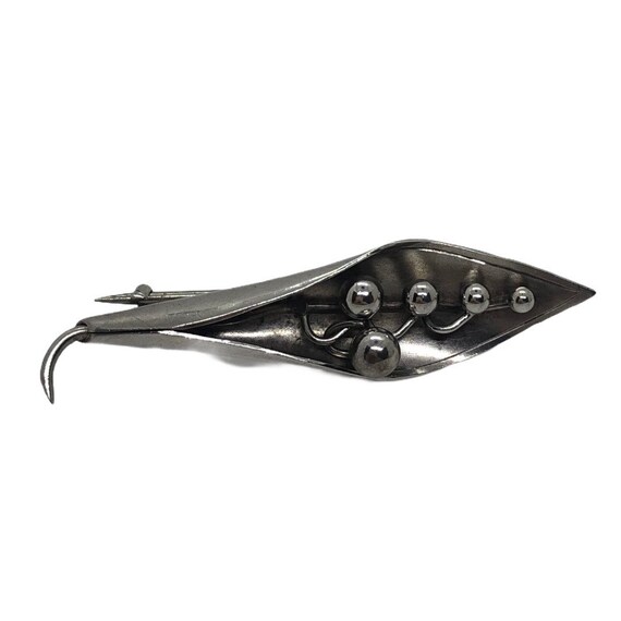 Silver lily of the Valley Brooch