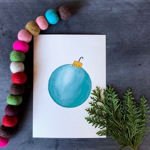 Ornament Print | Watercolor Print | Holiday Art | Christmas Art | Christmas Gift
