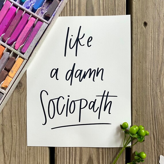 Like a Damn Sociopath Olivia Rodrigo 
