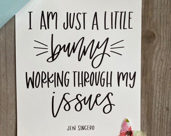 Jen Sincero Quote | Mental Health Print | Funny Inspirational Wall Art