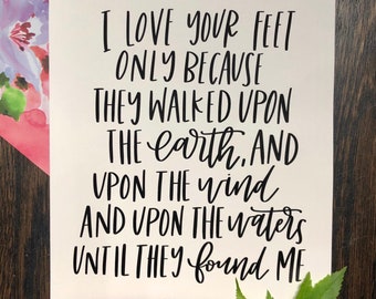 Pablo Neruda Quote Print | Romantic Anniversary Gift