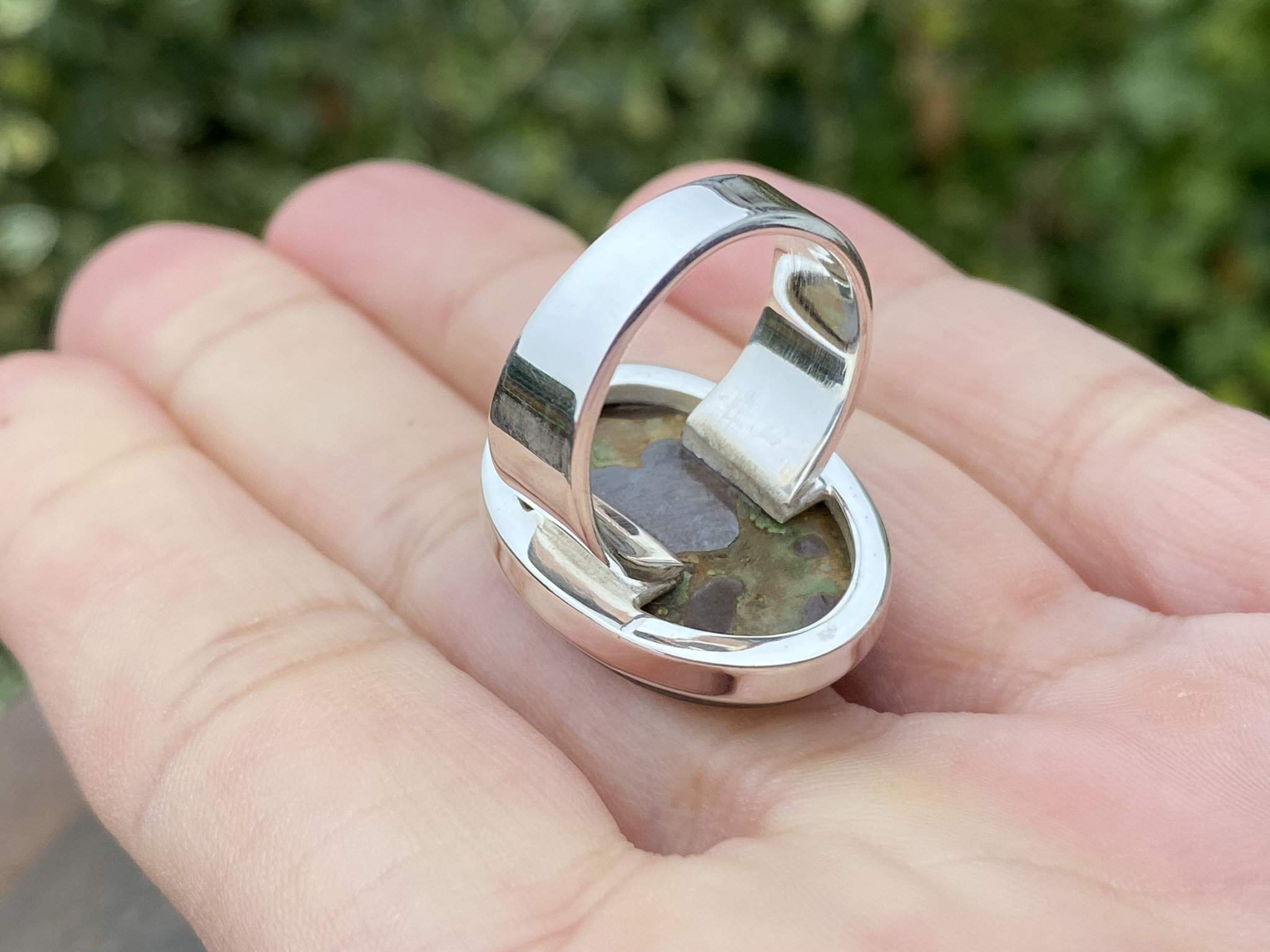 オーストラリア産ボルダーオパールリング（サイズN、US7）925